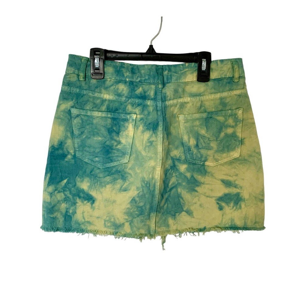 Nasty Gal TyeDye Denim Skirt Size 8